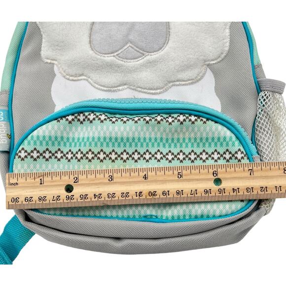 Preschool Kindergarten Backpack Fuzzy Puppy Kitty Bear Canvas Buckle Straps Mesh - Picture 9 of 9